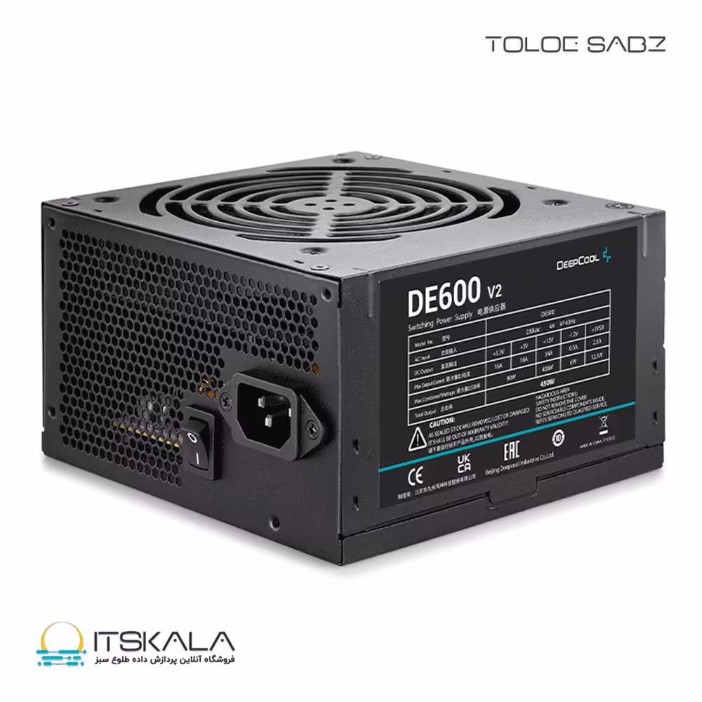 قیمت و خرید پاور 600 وات دیپ کول DEEPCOOL 600 DE600 v2 | ITSKALA