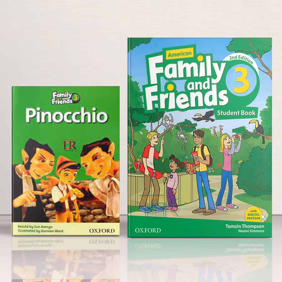پک کتاب امریکن فمیلی اند فرندز 3 ویرایش دوم   به همراه کتاب داستان | American Family and Friends 3 2nd Edition   with Story Book Pack | خرید کتاب زبان | خرید لوازم التحریر | چی کتاب | بالاترین تخفیف و ارسال رایگان