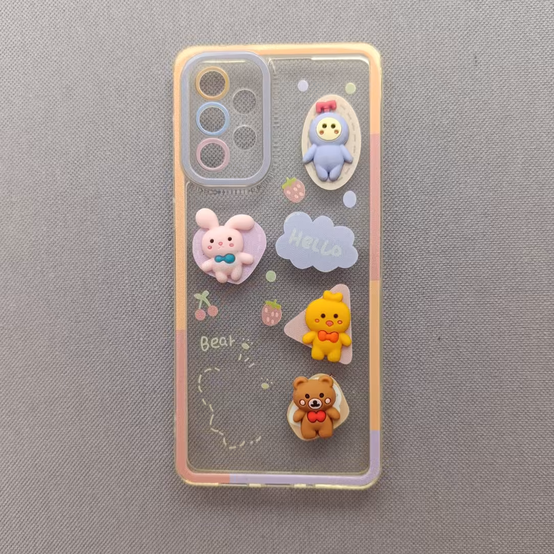 گارد  - قاب   کاور فانتزی عروسک برجسته  مناسب برای سامسونگ آ73 Galaxy A73 (a 73) - A736