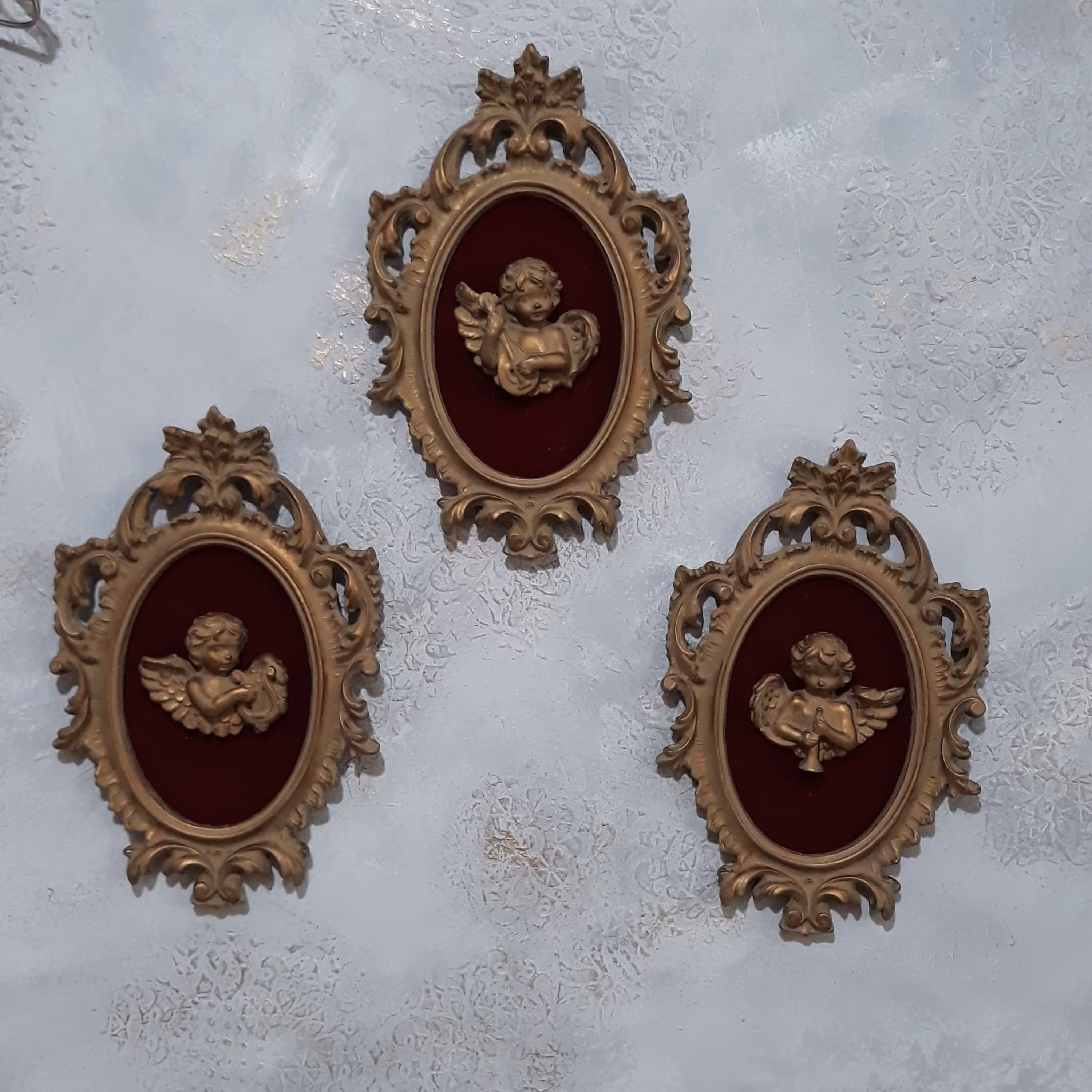 تابلو فرشته دکوراتیو 3 تایی 15 در 20 سانتی متر