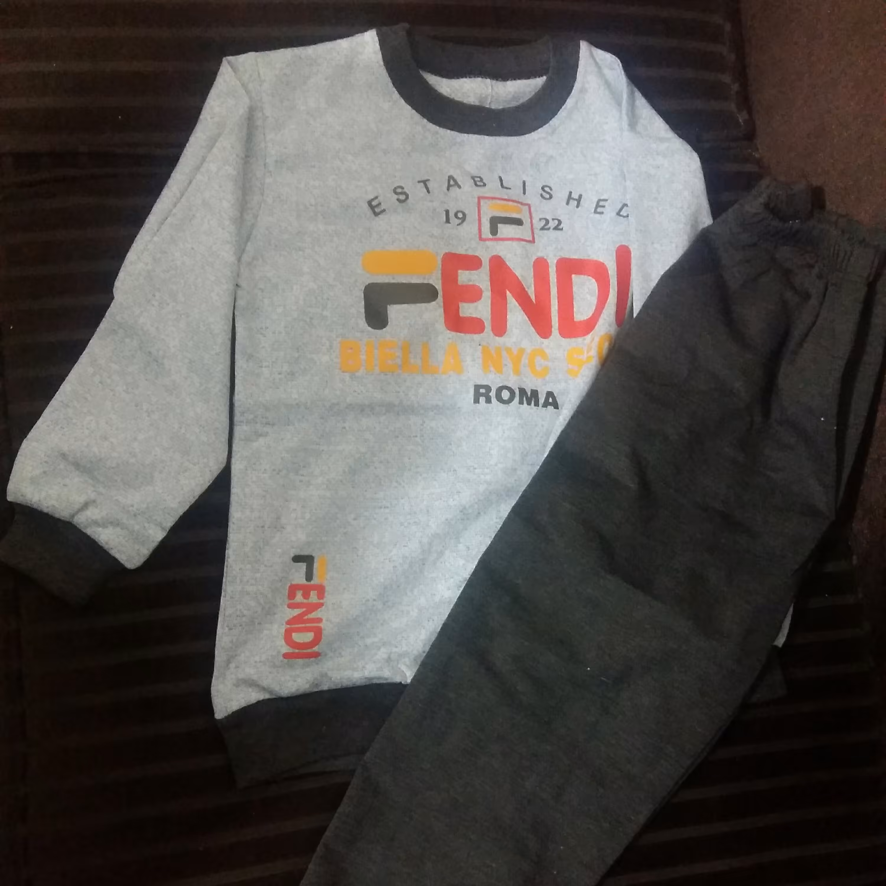 بلوز شلوار پسرانه نخی زیبا سایز 55