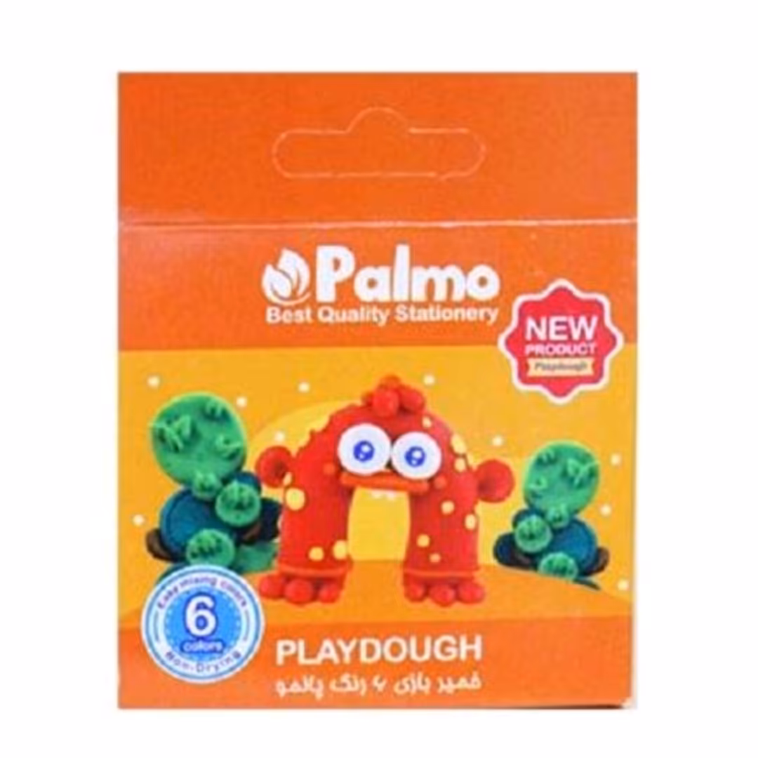 خمیر بازی 6رنگ مقوایی پالمو