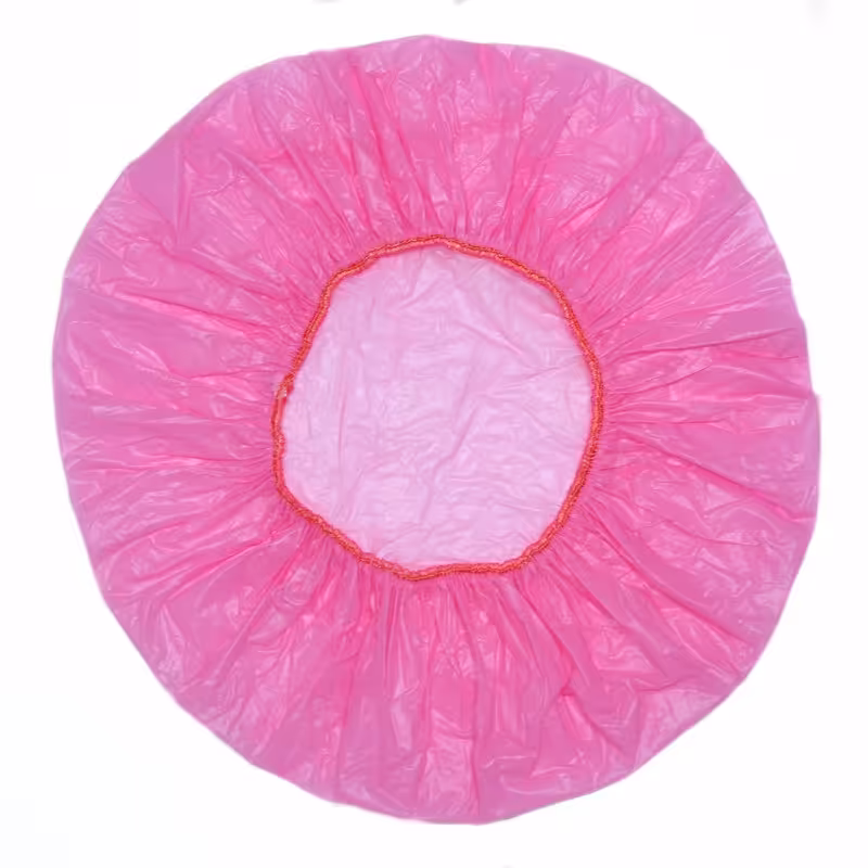 کلاه پلاستیکی رنگ مو لبه کش در سه رنگ زرد  آبی و سفید