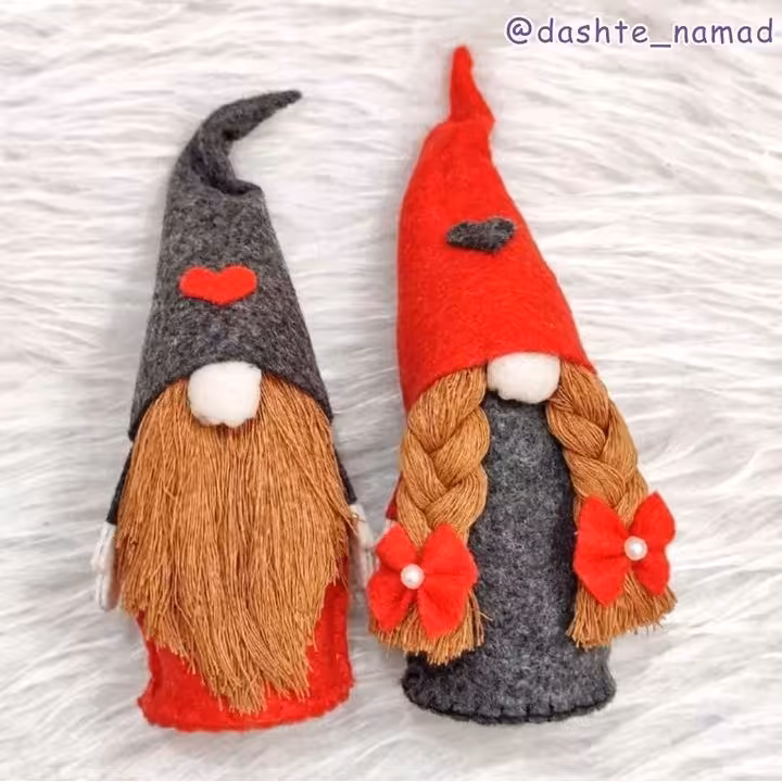 عروسک لی‌لی‌پوت نمدی سایز متوسط