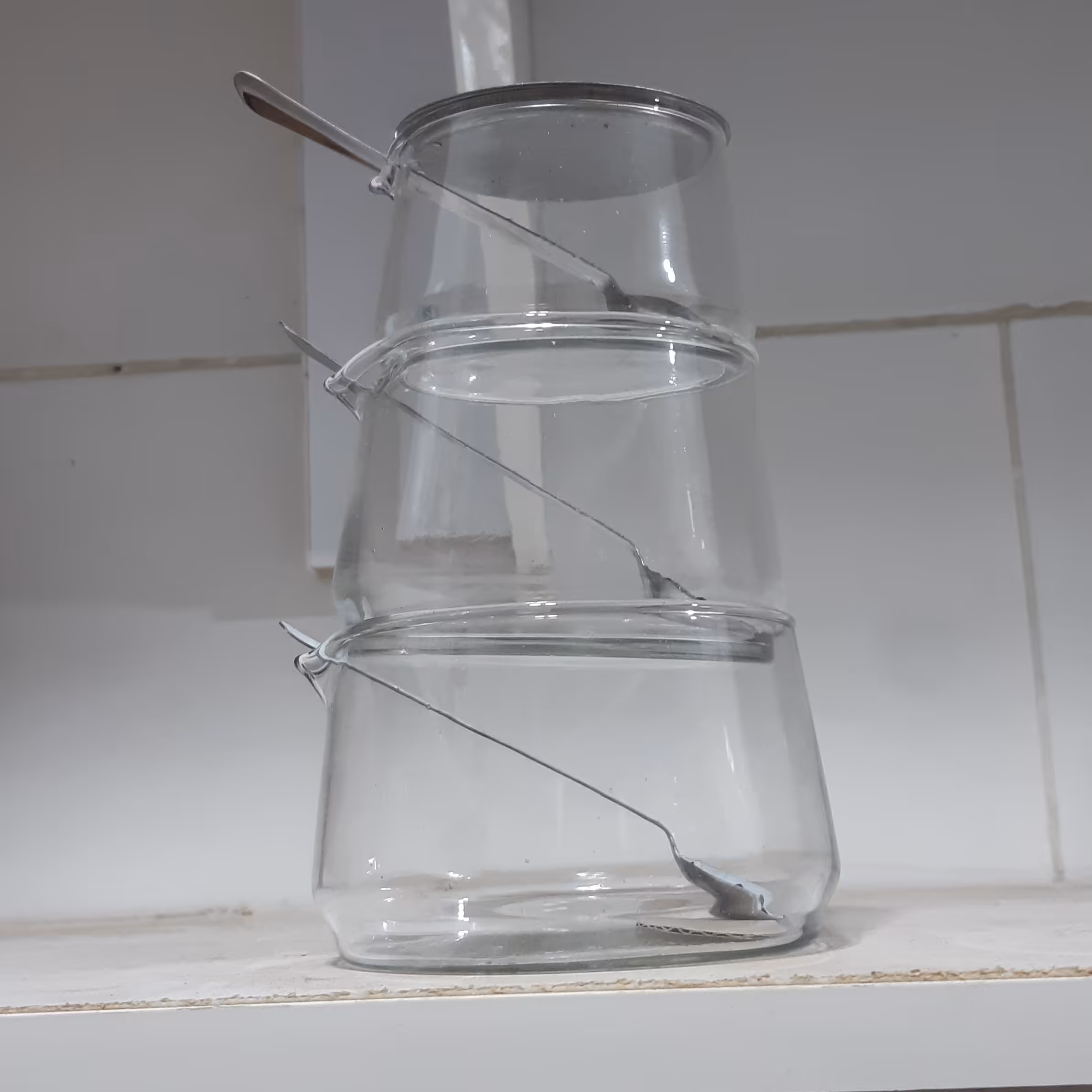 مربا خوری شیشه ای سه طبقه