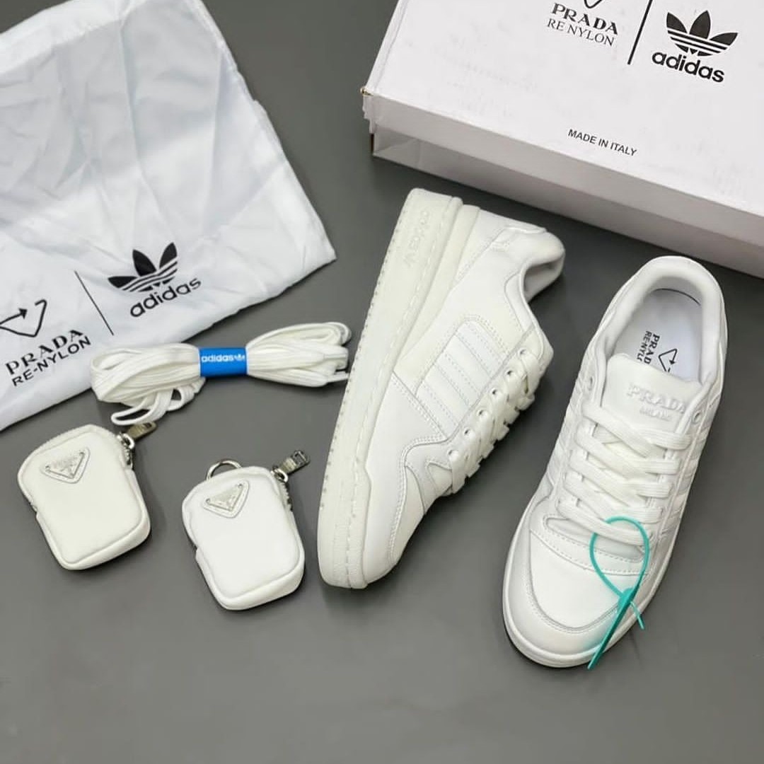 891 کتونی زنانه و مردانه ست رنگ سفید آدیداس کتانی اسپرت Adidas