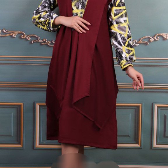 تونیک دوتیکه طرح دار
کد سی