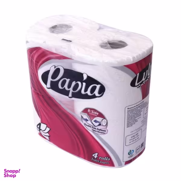 دستمال توالت پاپیا مدل hp12 بسته 4 عددی