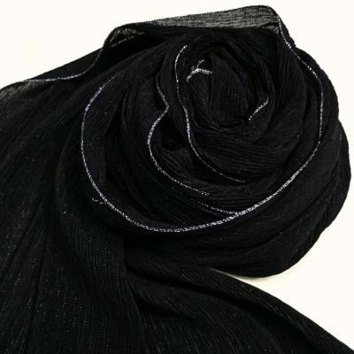 شال لمه پلیسه ریز دور لمه مشکی مجلسی