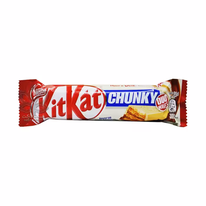 شکلات شیری و سفید چانکی کیت کت - kitkat