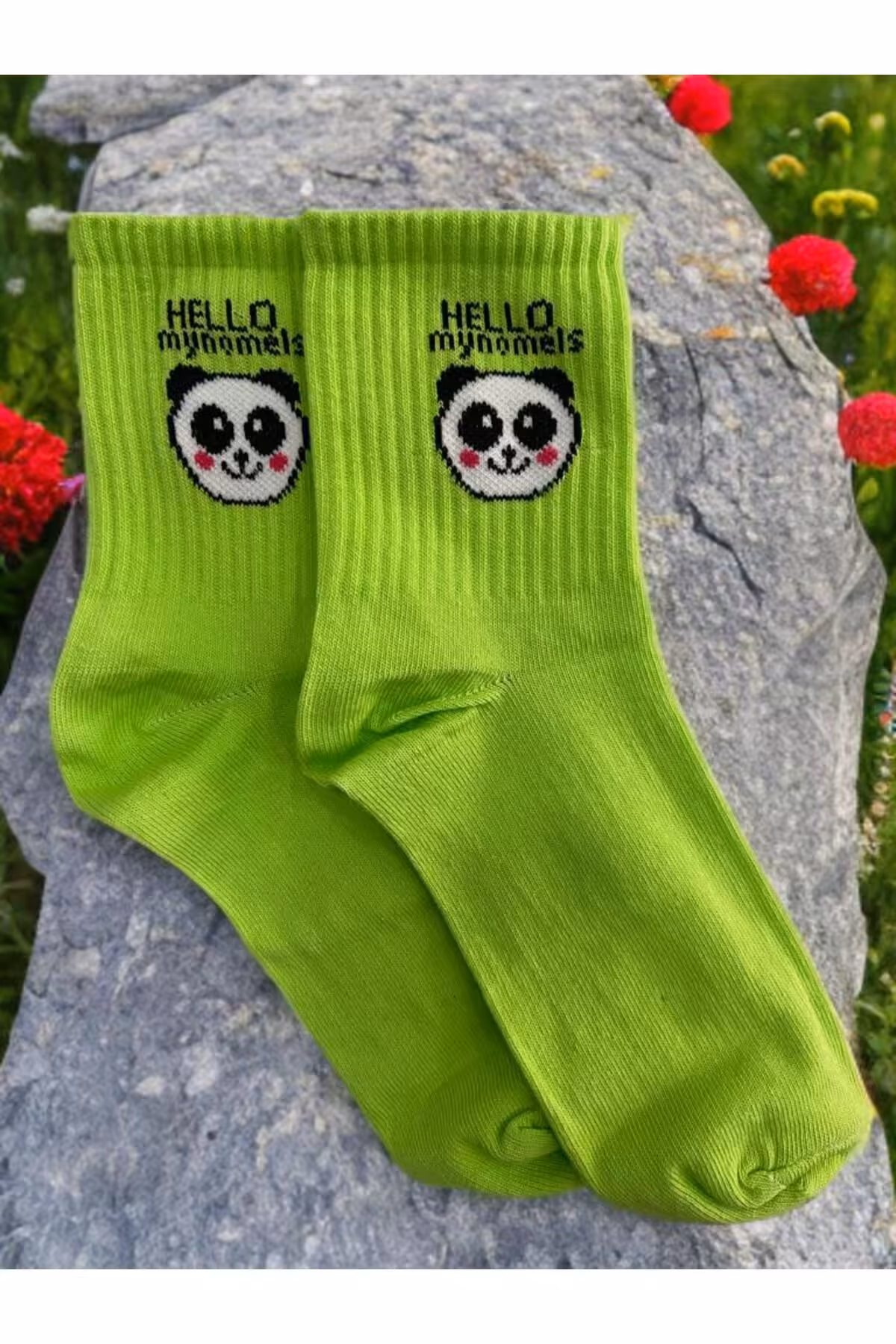 جوراب سبز مردانه و زنانه تنیس کالج 6 الگوی Forever