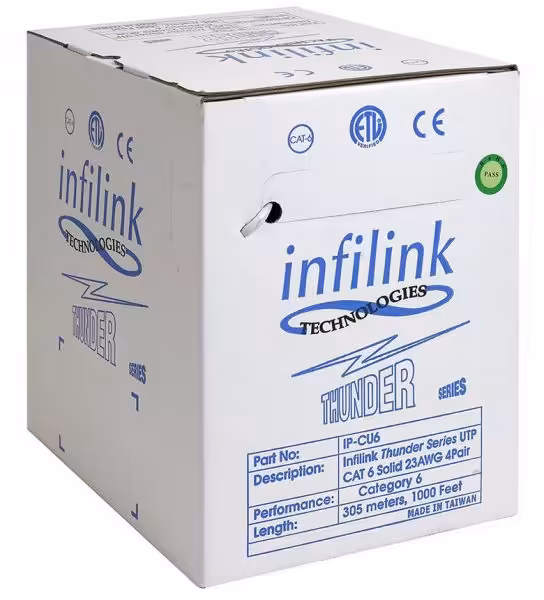 کابل شبکه CAT6 UTP Infilink مدل IP-CU6P - فروشگاه اینترنتی طیف سنتر