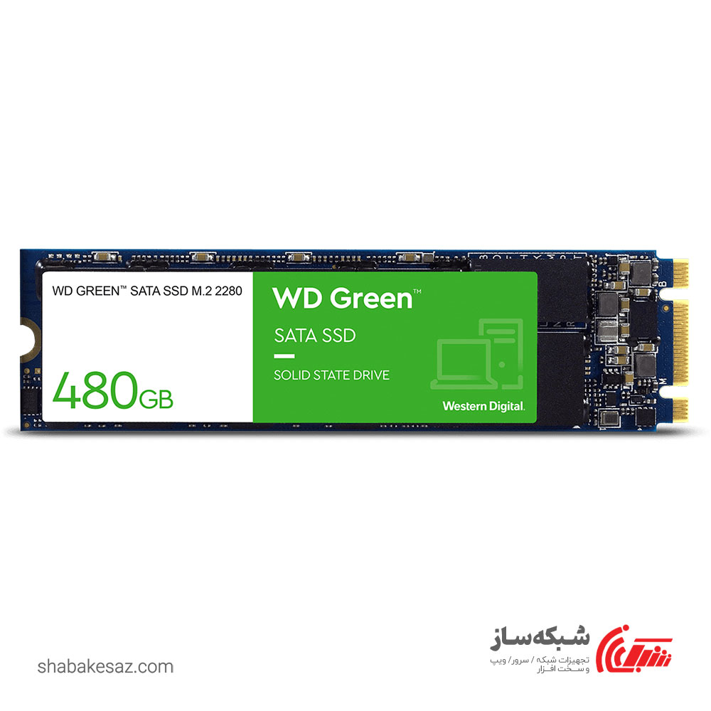 قیمت و خرید حافظه SSD اینترنال وسترن دیجیتال Western Digital Green M.2 ظرفیت 480GB - شبکه ساز