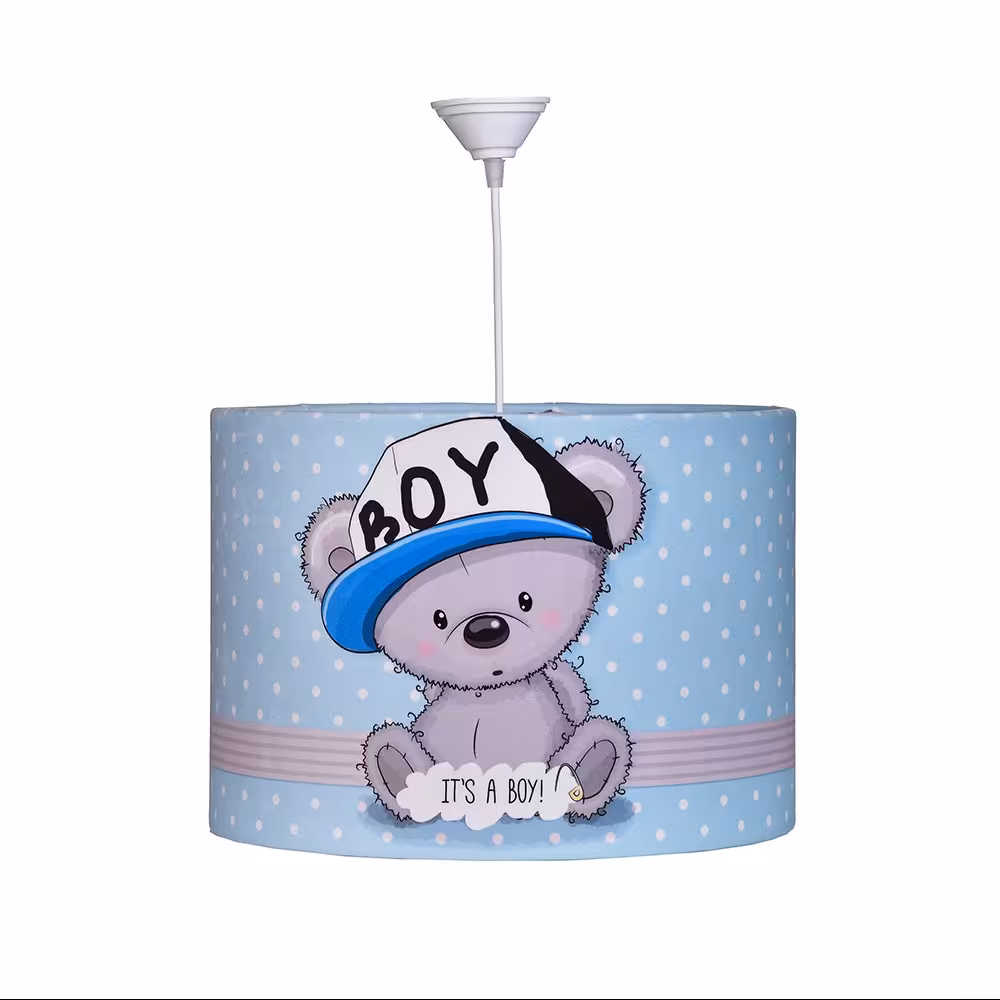 لوستر اتاق کودک مدل خرس آبی پسرونه