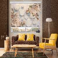 پرده زبرا زیو مدل 3D-1215سایز 150x150 سانتی متر