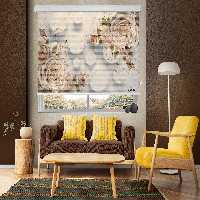 پرده زبرا زیو مدل 3D-1215سایز 150x150 سانتی متر