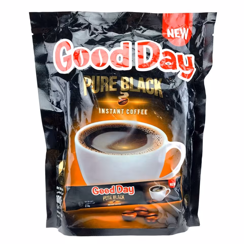 قهوه فوری گوددی Good Day مدل Pure Black  ساشه 40 عددی

