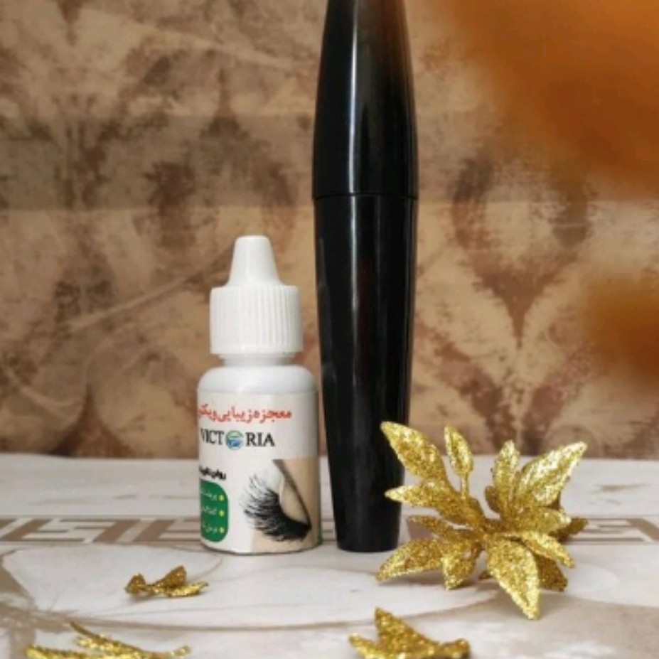 پک روغن تقویت مژه و ابرو همراه با ظرف ریمل