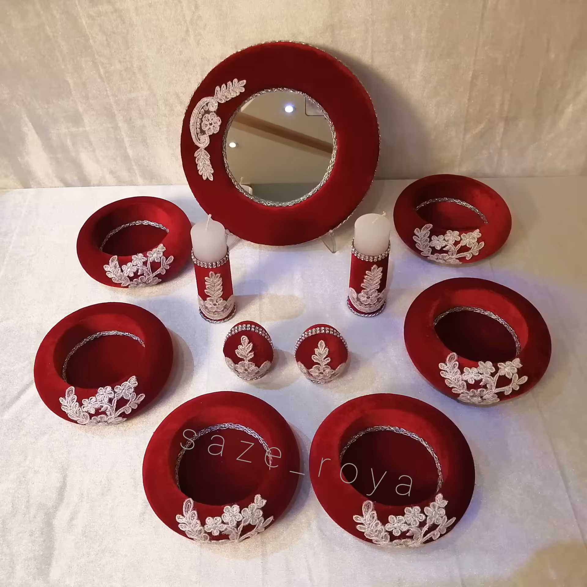 ست هفت سین مخملی 11تکه 