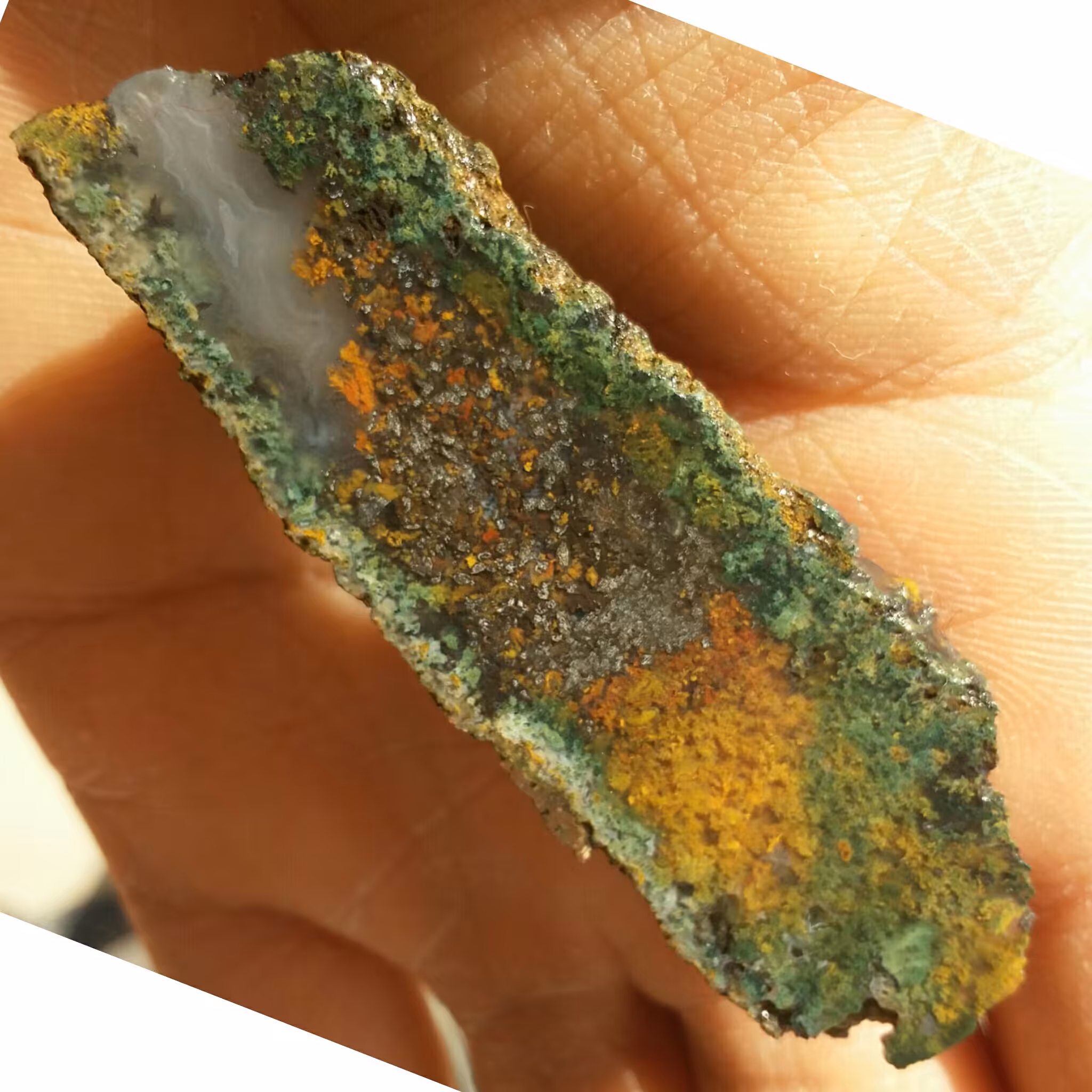 اسلایس سنگ راف شجر منظره 7رنگ محشر بی نظیر خاص 100 در 100 طبیعی شاهکار خلقت