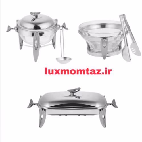 ست سوفله خوری استیل رزلند مدل قایقی  شامل سه ایتم