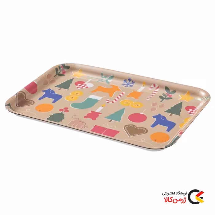 سینی ملامین طرح کریسمس ایکیا | فروشگاه اینترنتی ژرمن کالا