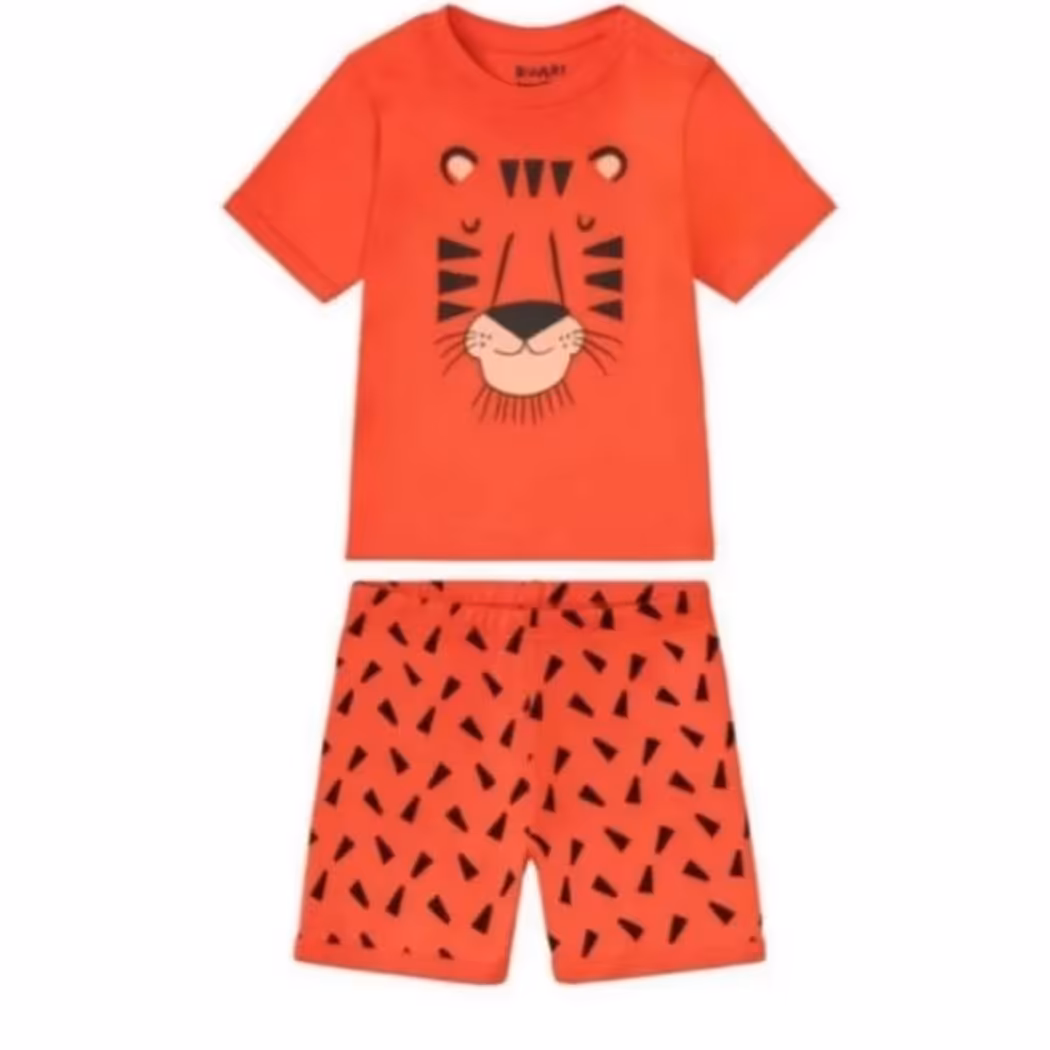تیشرت شلوارک پسرانه نارنجی لوپیلو  مناسب 2-4 سال باکیفیت و عالی چوکوکیدز