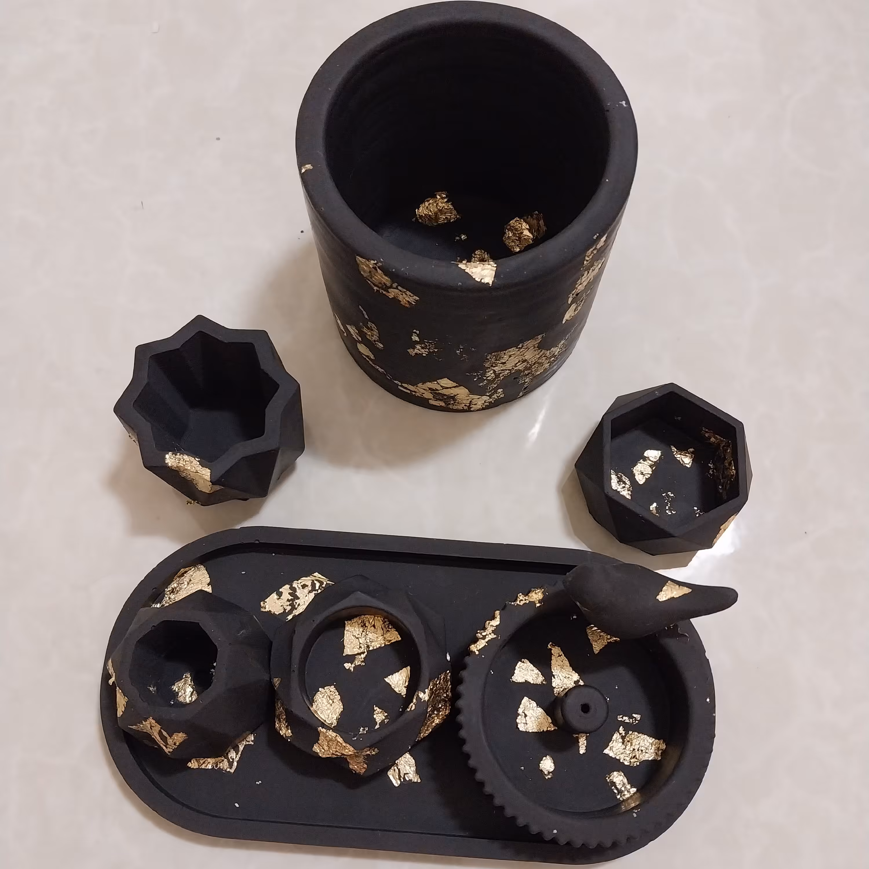 اکسسوری سنگ مصنوعی ورق طلا