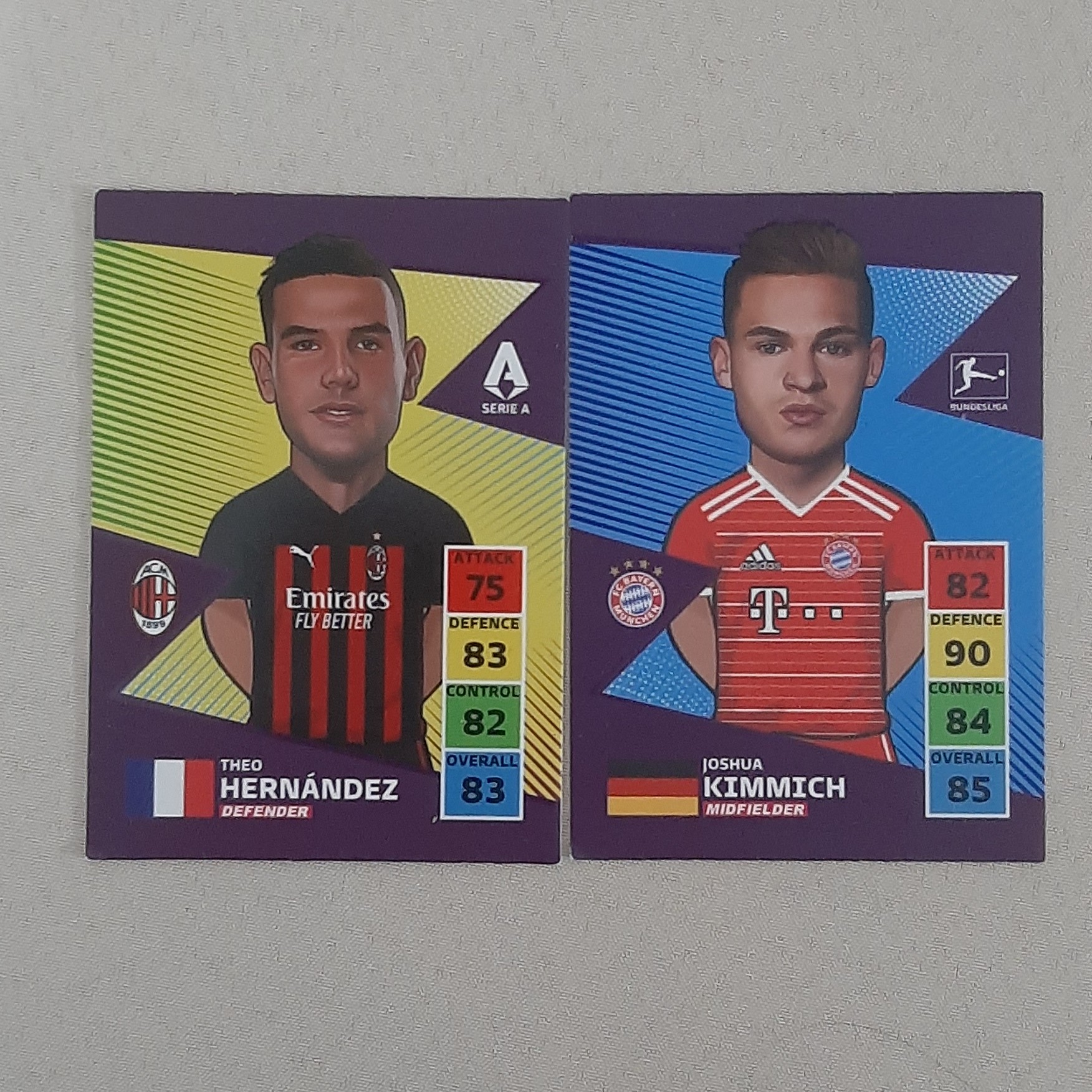 کارت های فوتبالی کمیدی HERNANDEZ و KIMMICH