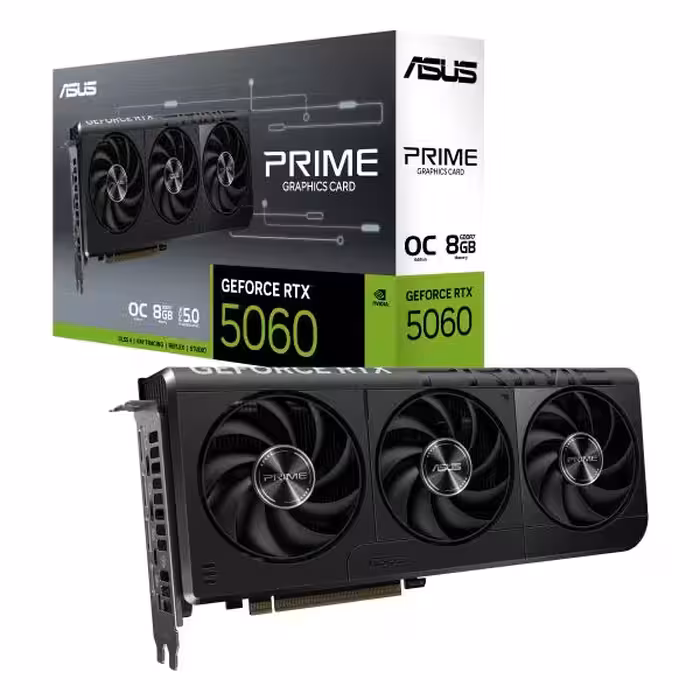 کارت گرافیک ایسوس ASUS PRIME GeForce RTX 5060 8GB GDDR7 OC Edition