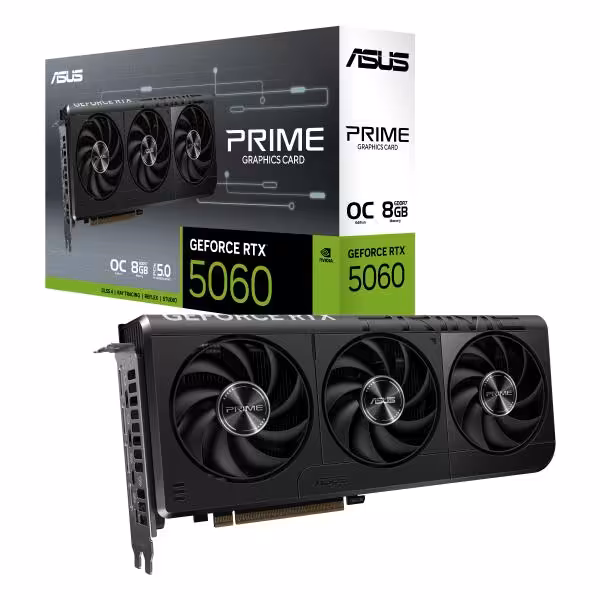 کارت گرافیک ایسوس ASUS PRIME GeForce RTX 5060 8GB GDDR7 OC Edition