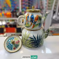 کتری و قوری لعابی لایت مدل Parrot