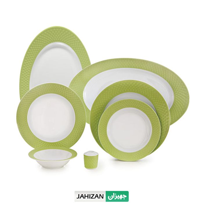 سرویس چینی زرین 28پارچه پسته سری رادیانس