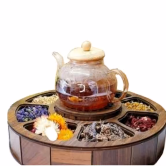 جعبه دمنوش وار مر  دار گرد