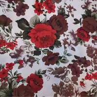 پارچه ملحفه سندس طرح گل عرض 240 سانتی متر ( 1 متر )