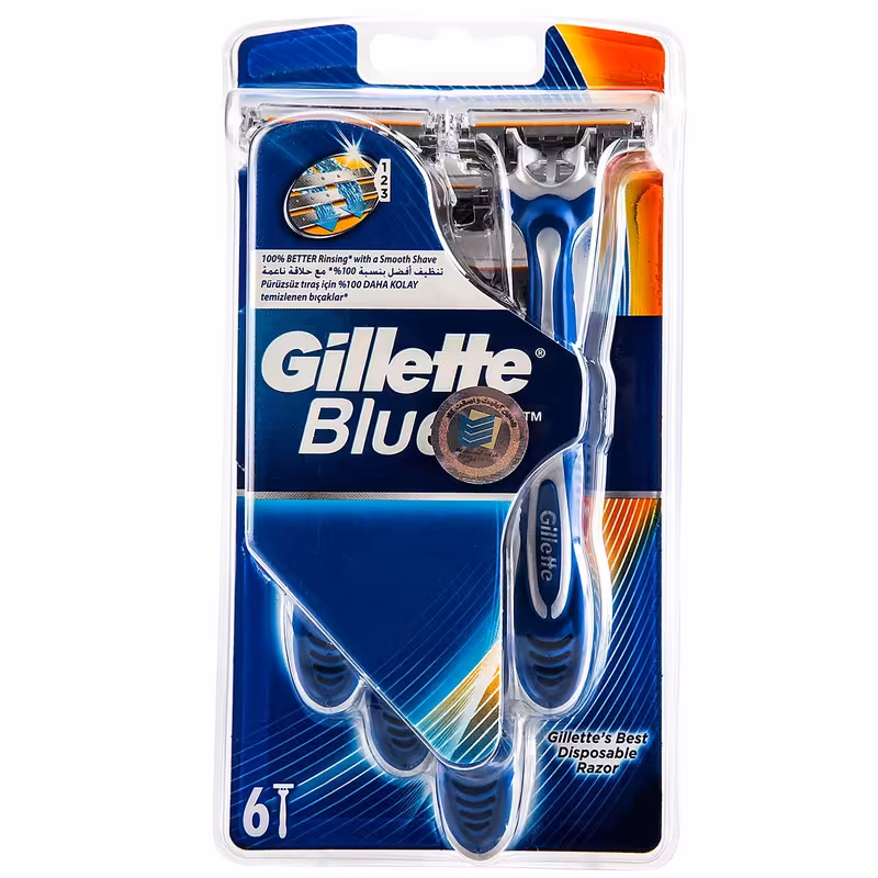 خود تراش ژیلت مدل بلو 3 بسته 6 عددی
