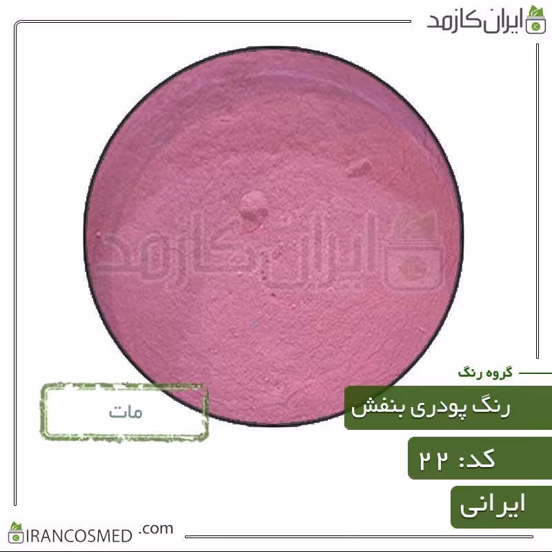 رنگ پودری مات بنفش (Powder matte purple color) کد22