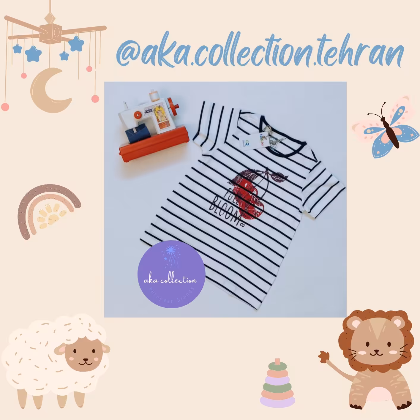 تیشرت دخترانه جنس نخ پنبه برند لوپیلو آلمان مناسب سن 4 تا 6 سال