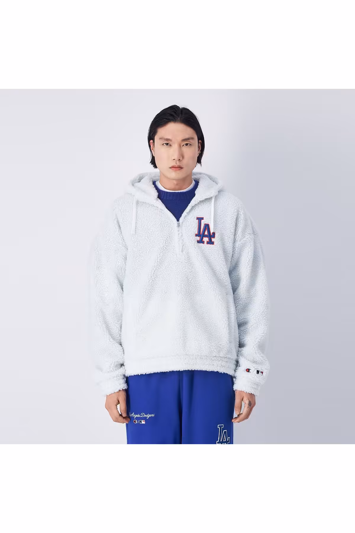 سویشرت سفید مردانه M1R MLB ROC HALF ZIP TOP Champion