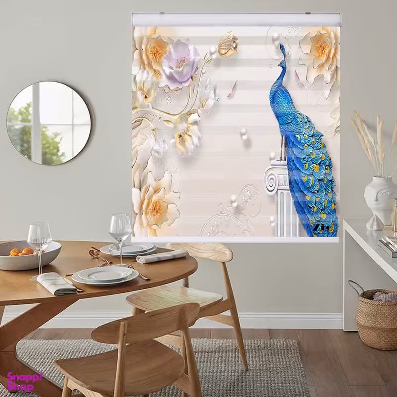 پرده زبرا زیو کد 3D1173 سایز 150x200 سانتی متر