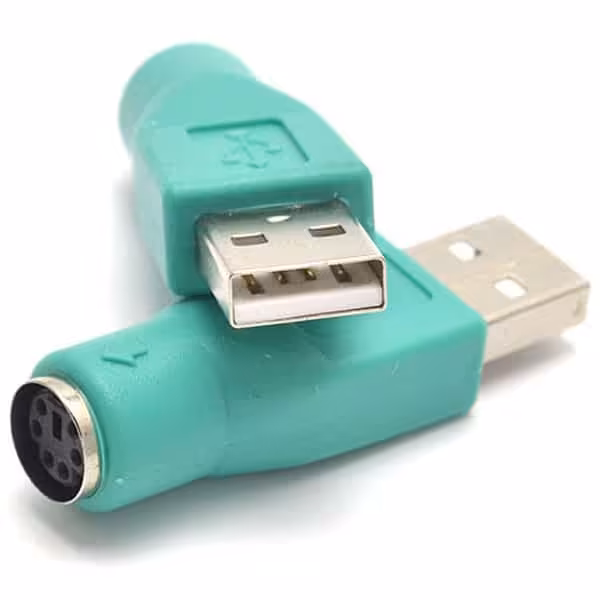 تبدیل USB نری به PS2 مادگی ماوس