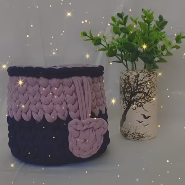 سبد تریکو مدل گندمی