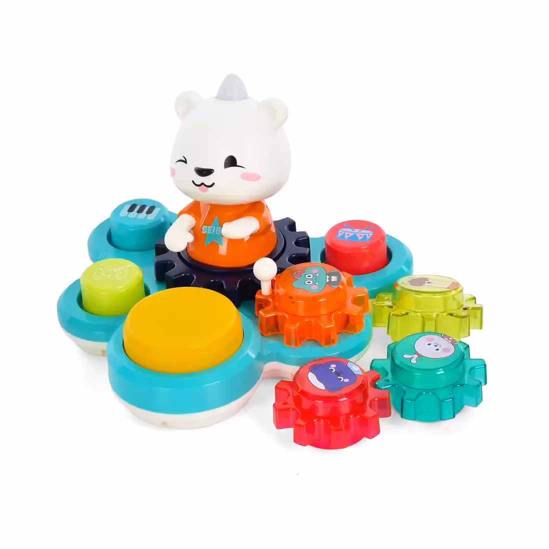 خرس چرخ دنده موزیکال هولا تویز (هولی تویز) Hola Toys 8993