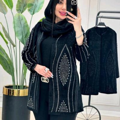 مانتو مجلسی مخمل مدل روژان