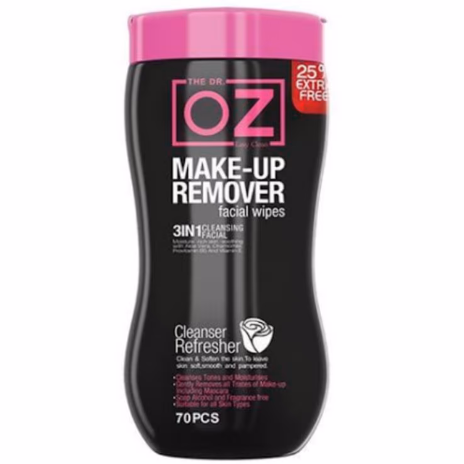 دستمال مرطوب آرایش کمر باریک 70 عددی دکتر اُز