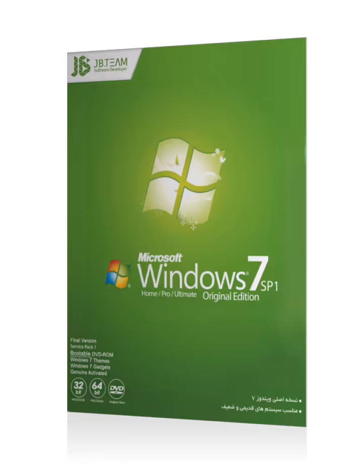 سیستم عامل Windows 7 SP1 نشر JB.TeamWindows 7 SP1 JBTeam