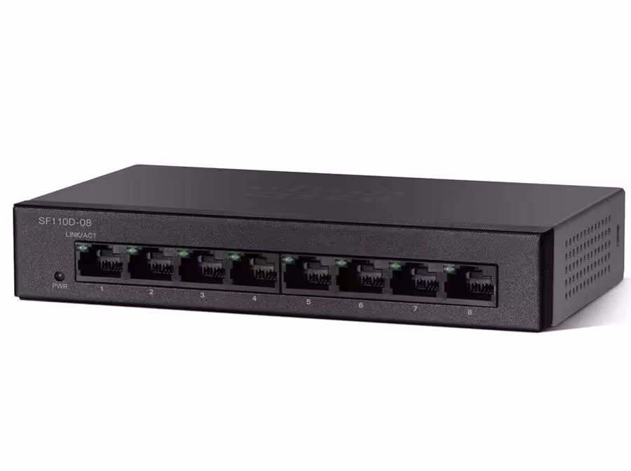 سوئیچ 8 پورت سیسکو مدل SF110D-08 8Port