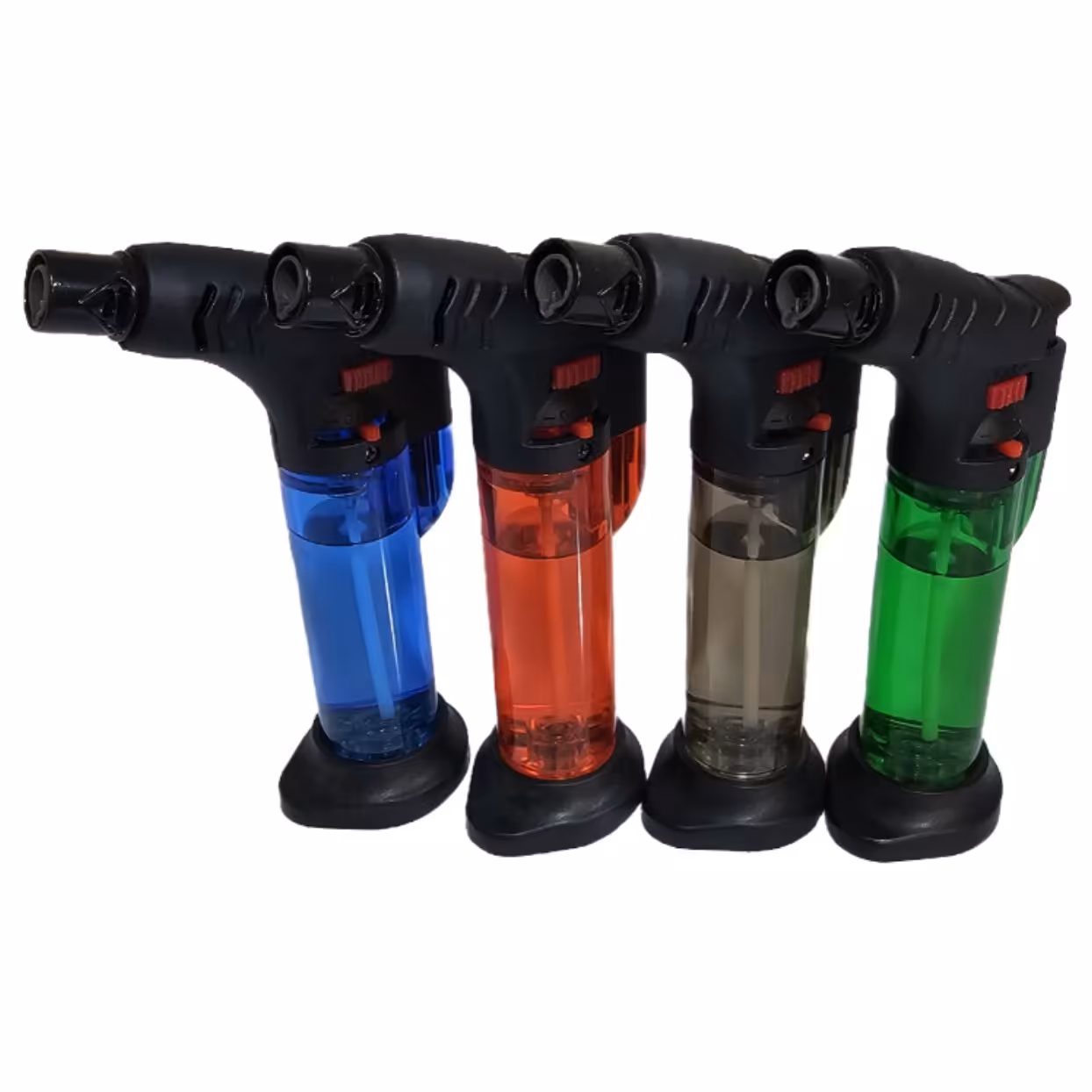 فندک اتمی سایز کوچک شفاف مجموعه 4 عددی