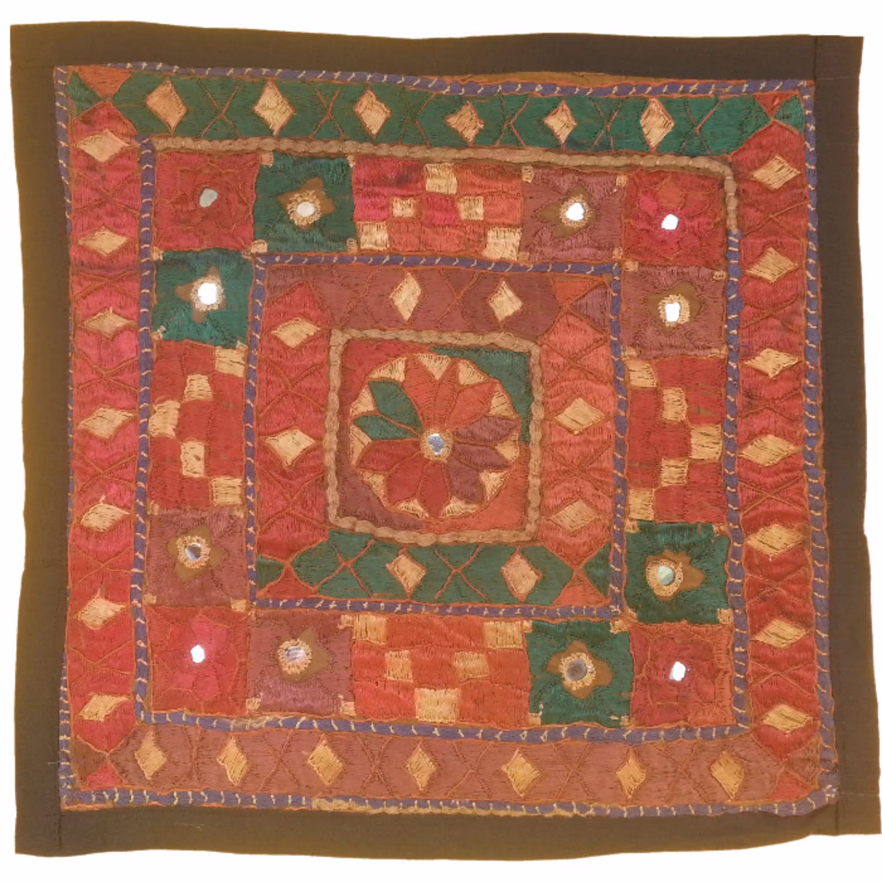 وسط میزی کوچک عسلی سوزن دوزی کد QUSOOZ43