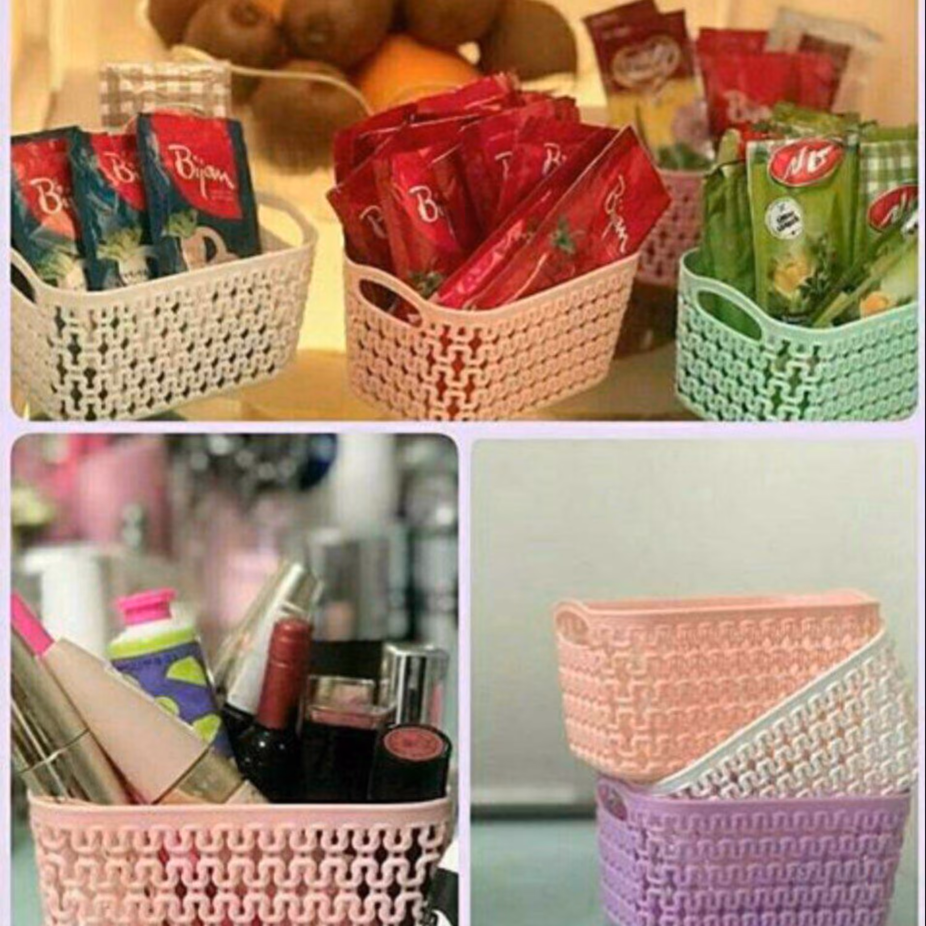 سبد کوچک و نقلی برای لوازم کوچک و تنقلات و شکلات و لوازم دم دستی  بهترین گزینه ب